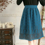 Flower Print Umbrella Skirt