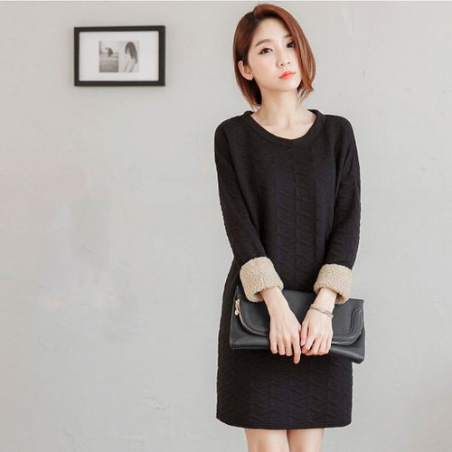 Geometric Embossed Dress