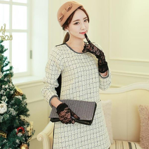 Lady Coco Style Tweed Dress