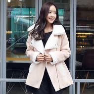 Women Motorcycle Style Winter Coat