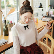 Round Collar Lace Decorative Top 