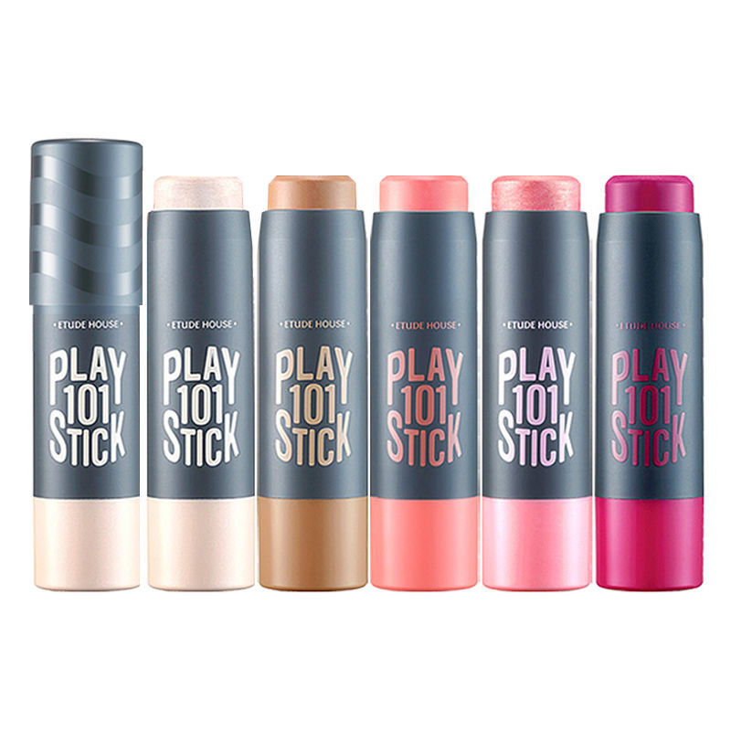 Etude House Play 101 Stick Multi Color 6 Colors 7 5g Strawberrycoco