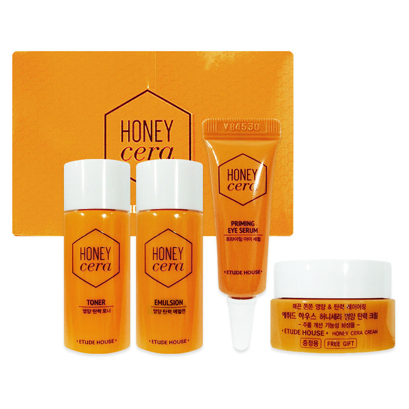 ETUDE HOUSE Honey Cera Skin Care 4 Kit - Strawberrycoco