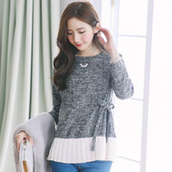 Side Straps Chiffon Blouse 