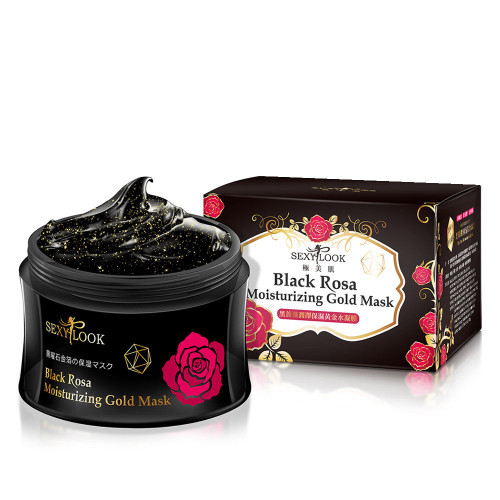 SexyLook Black Rosa Moisturizing Gold Facial Mask with Gold Particles 150ml