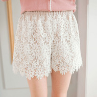 Women Crochet Lace Shorts