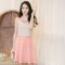 Lace Collar Net Yarn Stitching Lace Dress