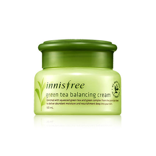 innisfree Green Tea Balancing Cream 50ml Strawberrycoco