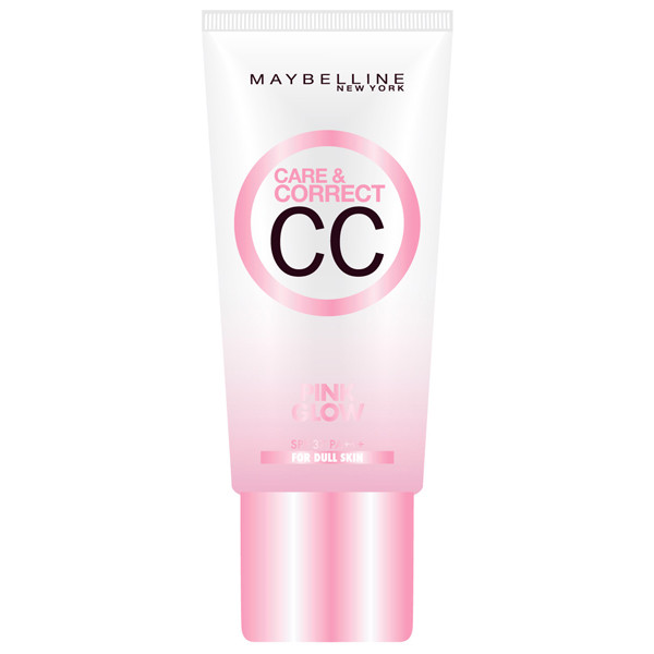MAYBELLINE Care & Correct CC Cream Pink Glow SPF37 PA+++ for Dull Skin -  Strawberrycoco
