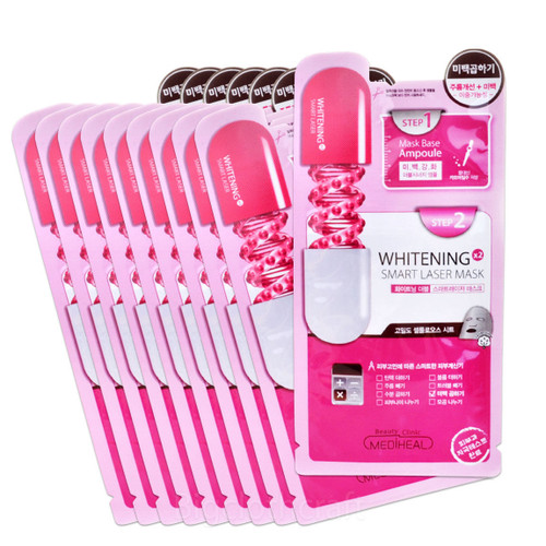 MEDIHEAL 2-Step Whitening Double Smart Filler Mask Pack