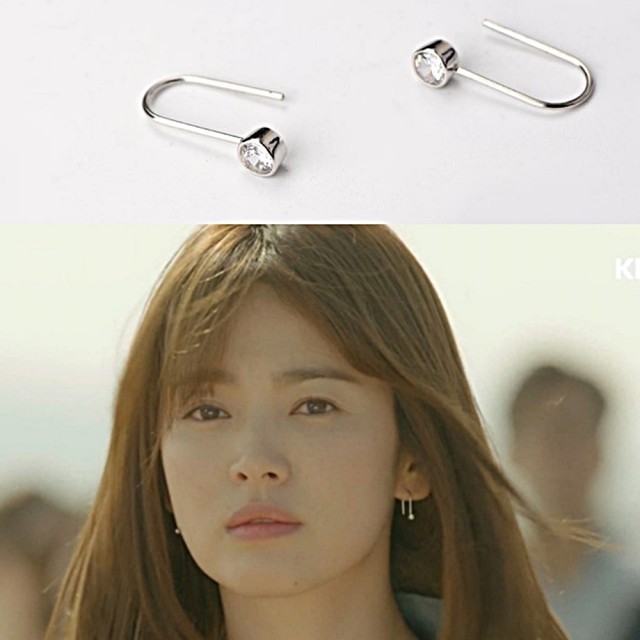 Descendants Of The Sun Song Hye Kyo U Style Earrings Strawberrycoco