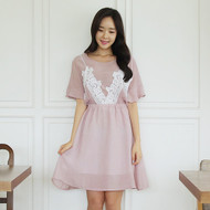 Pink Lovely Lace Dress