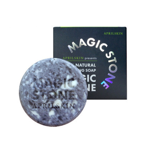 April Skin Magic Stone Cleansing Soap Original Strawberrycoco