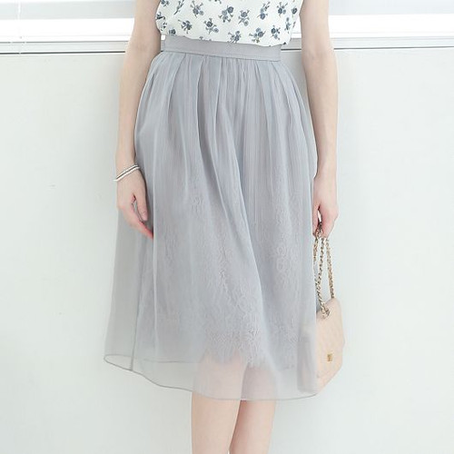 Gauze Midi Skirt 