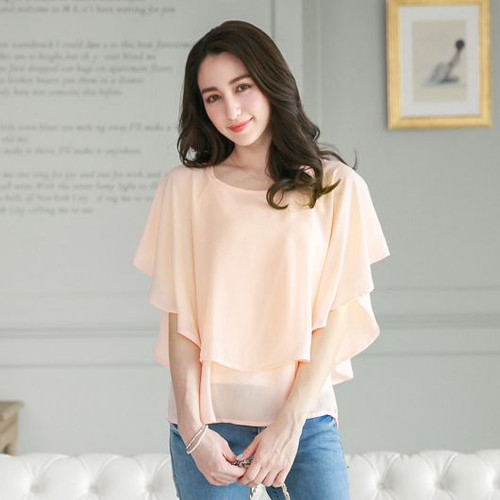 chiffon layered top