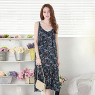 Floral Spaghetti Strap Maxi Dress