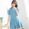Heart Print Denim Dress Heart Print Denim Dress