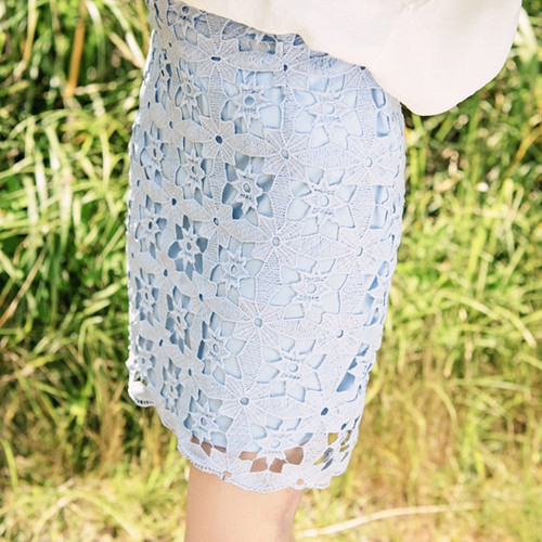 Lace Flower Petal Skirt