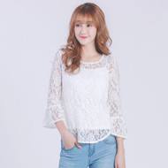 Lotus Lace Sleeve Top