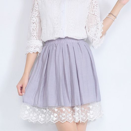 Lace Stitching Skirt