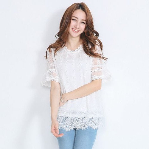 Beads Lace Blouse