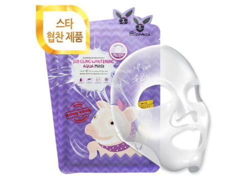 Elizavecca Bio Cling Whitening Aqua Facial Mask