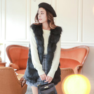 Long Faux Fur Vest