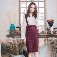Bowknot Decorative Check Dress