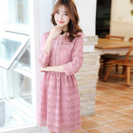 Pink Lacey Flower Dress