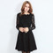 Lady Long Sleeves Lace Dress