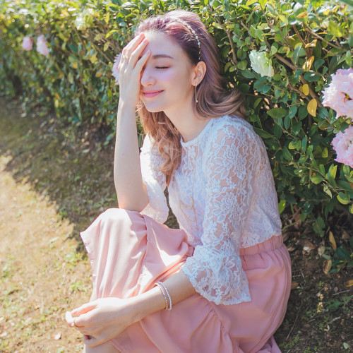 Lace Lotus Sleeve Top