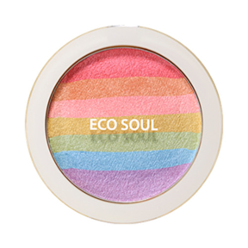 the SAEM Eco Soul Rainbow Blusher