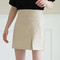Single-Pleated Front Slim-Fit Skirt