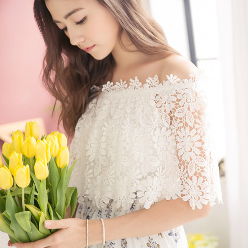 Embroidery Lace Top