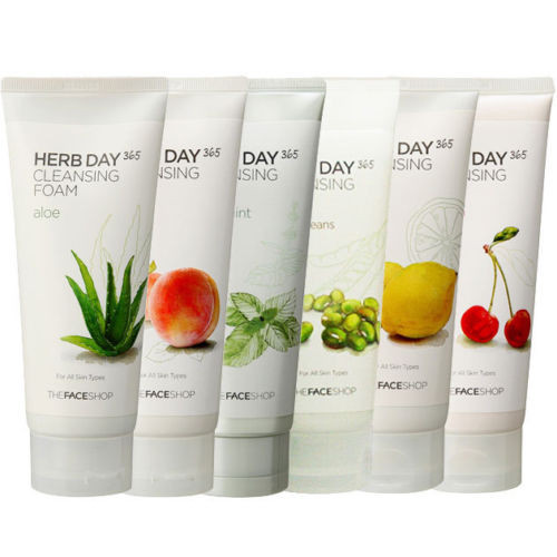 the face shop herb day 365 cleansing foam