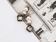 Pearl Stone Drop Earrings