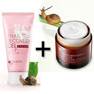 MIZON All In One Snail Repair Cream 75g + Snail Recovery Gel Cream 45ml