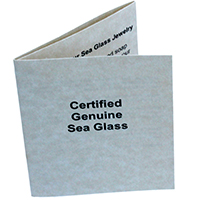 Genuine Sea Glass Informational Card