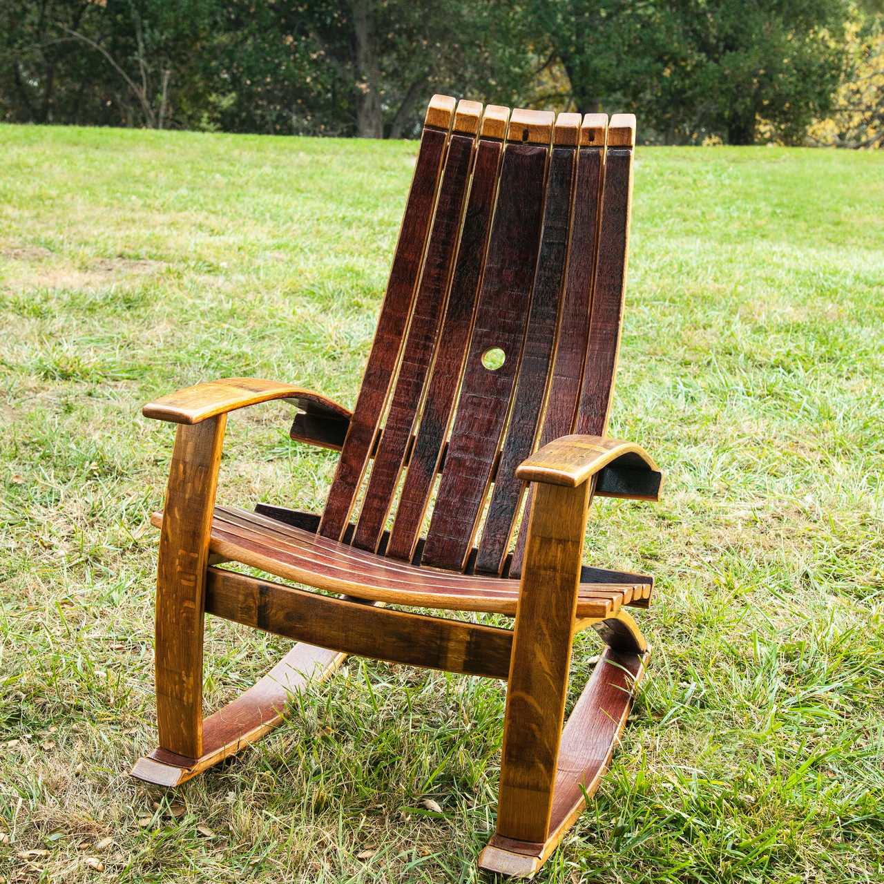 Wine Barrel Rocking Chair