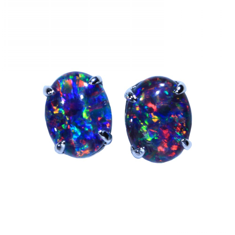 BLACK OPAL EARRINGS