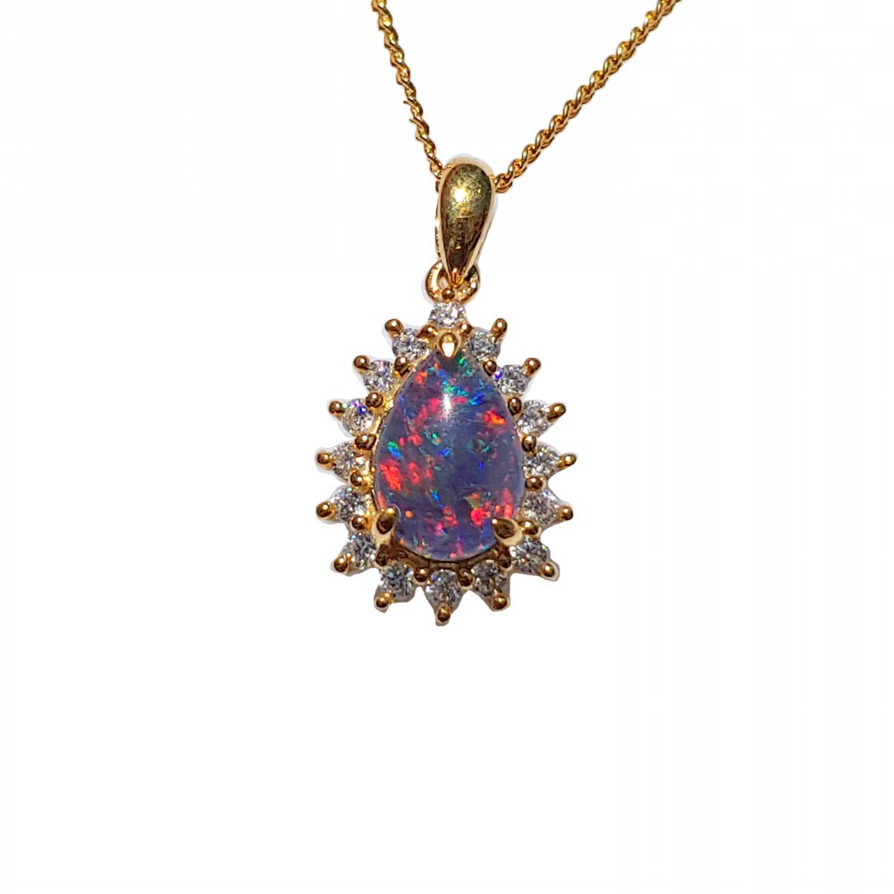 BLACK OPAL NECKLACE