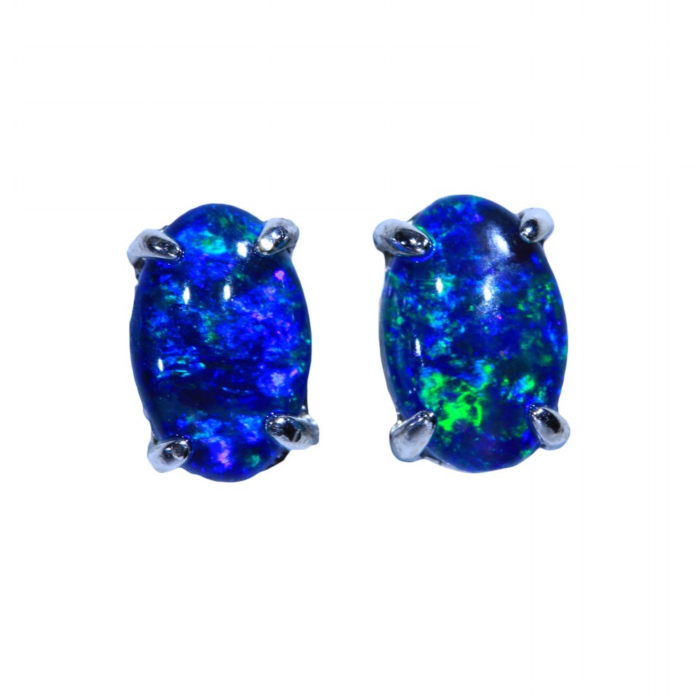 BLUE OPAL EARRINGS