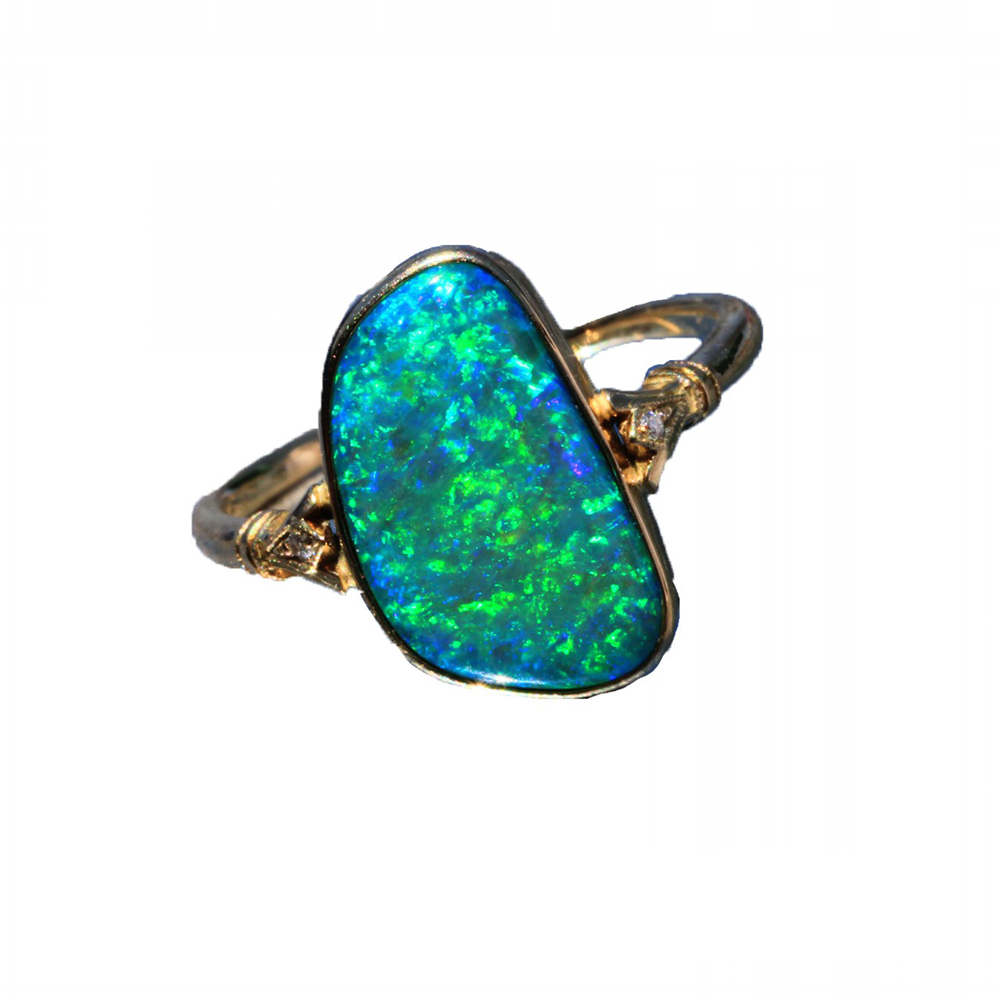 GOLD OPAL RING
