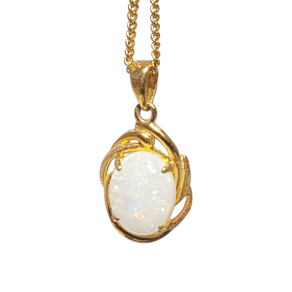 WHITE OPAL NECKLACE