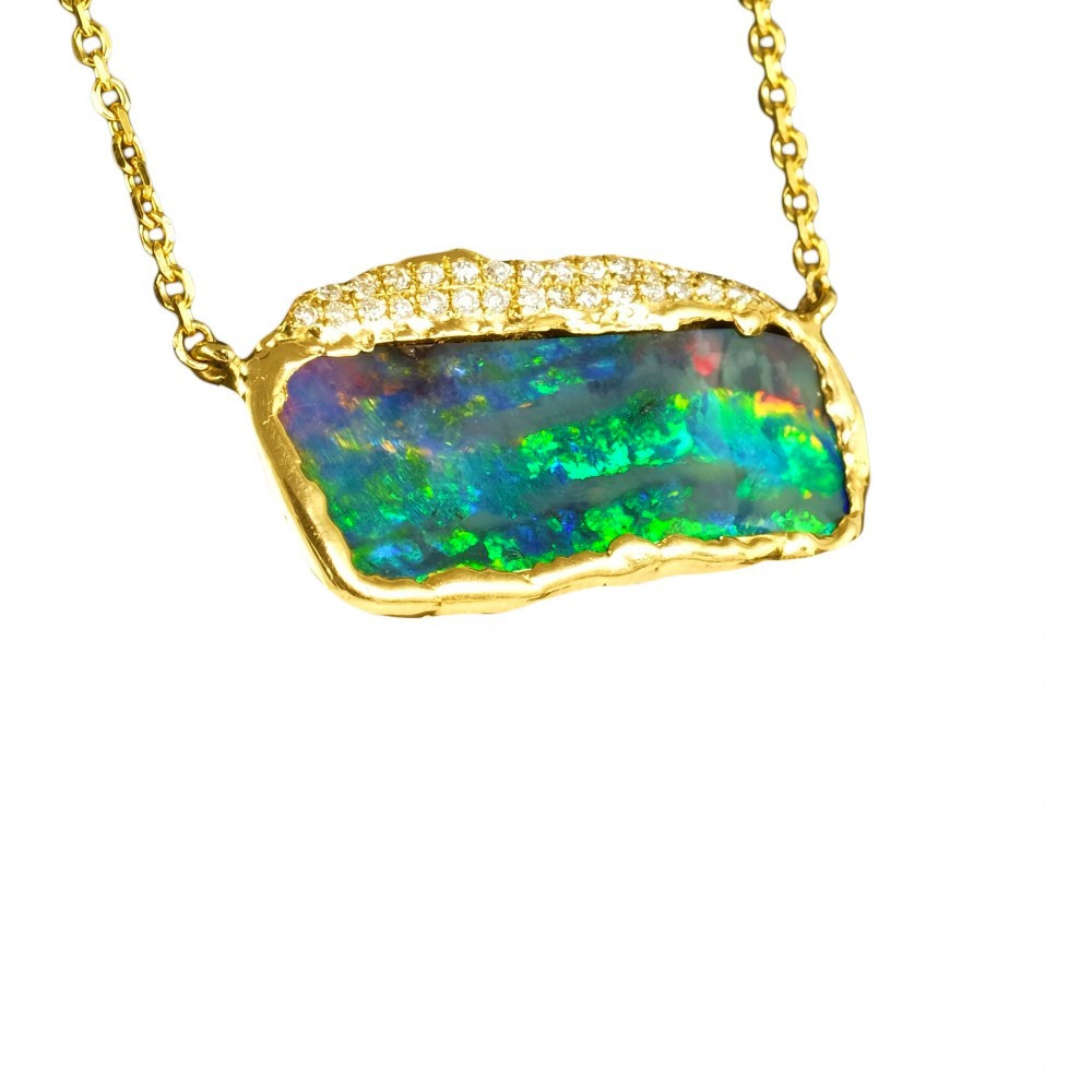 dark opal necklace