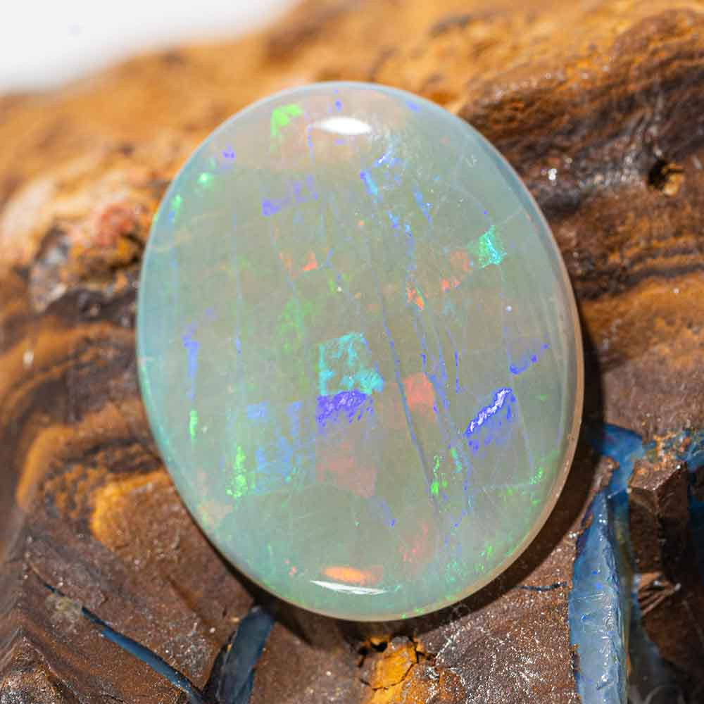 FIRE FLASH NATURAL SOLID AUSTRALIAN LOOSE WHITE OPAL