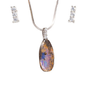very earthy UNIKAT Australia - OPAL pendant Huge