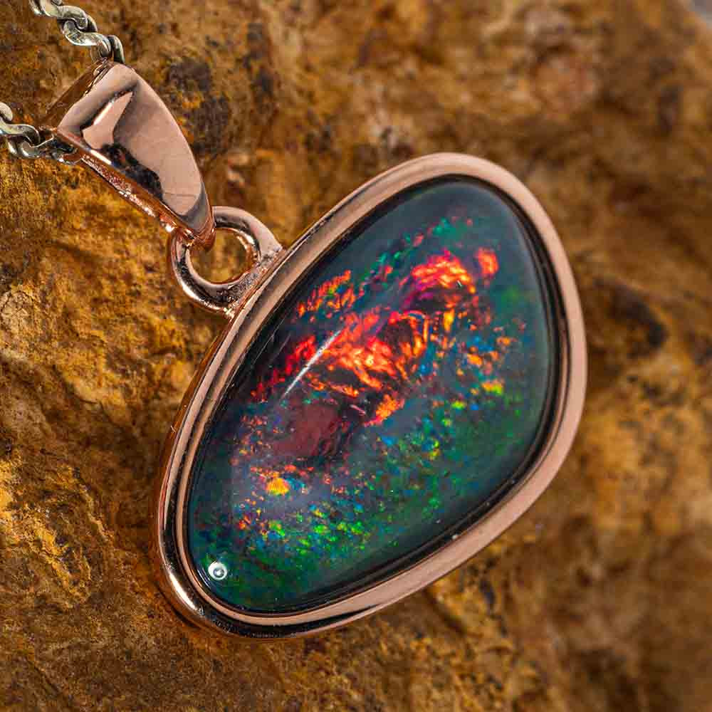 black opal necklace