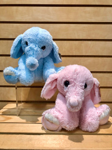 Our snugly baby elephant will be a buddy to your little one. Choose between pink or blue.