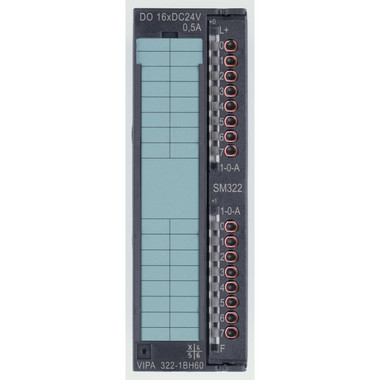 322-1BH60 - SM322 Digital Output, 16DO, 24VDC, 0.5A, Switchable. Replacement for Siemens 6ES7- 323-1BL00-0AA0
